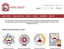 Tablet Screenshot of experttoolkit.com